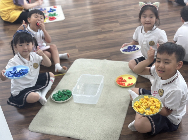 같은 색깔끼리 분류했어요!